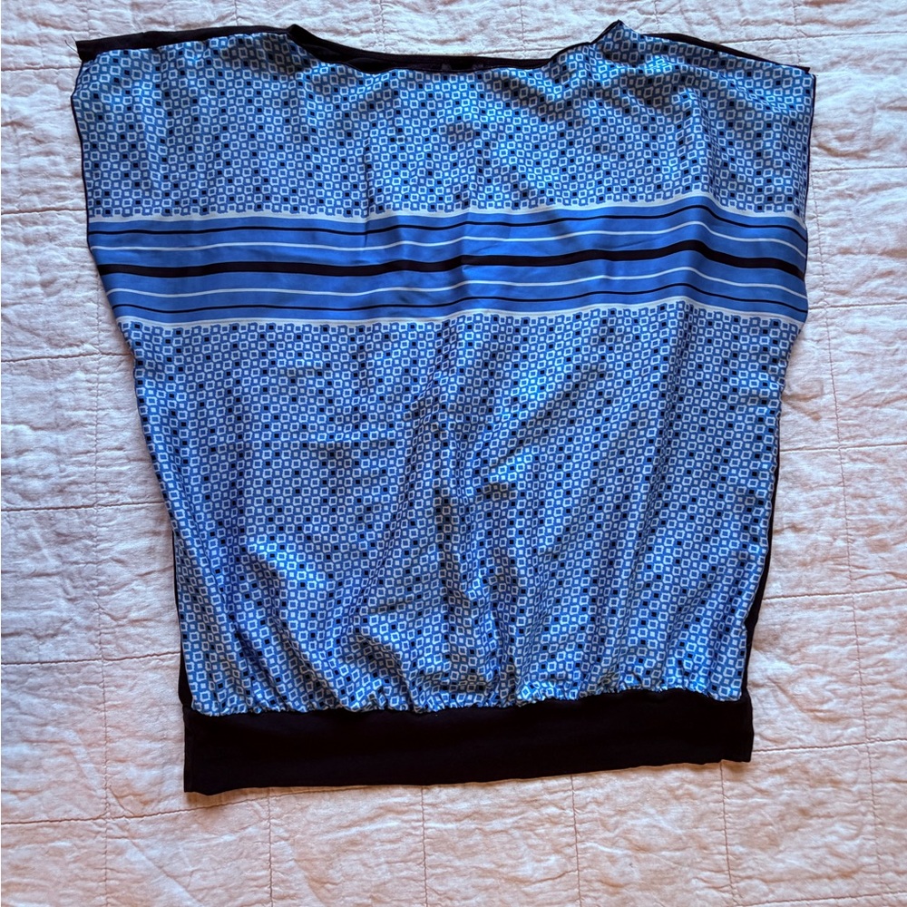 Ann Taylor Black Scoop Neck Top